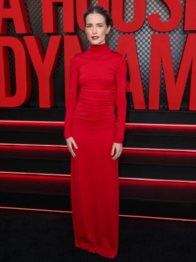 American actress Willa Fitzgerald arrives at the Los Angeles Special Screening Of Netflix's 'A House of Dynamite' held at The Egyptian Theatre Hollywood on October 9, 2025 in Hollywood, Los Angeles, California, United States.