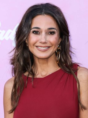 Canadian-American actress Emmanuelle Chriqui arrives at the 35th Annual EMA (Environmental Media Association) Awards Gala 2025 held at CBS Radford Studio Center on October 11, 2025 in Studio City, Los Angeles, California, United States.