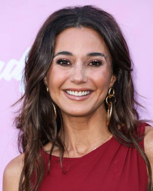Canadian-American actress Emmanuelle Chriqui arrives at the 35th Annual EMA (Environmental Media Association) Awards Gala 2025 held at CBS Radford Studio Center on October 11, 2025 in Studio City, Los Angeles, California, United States.