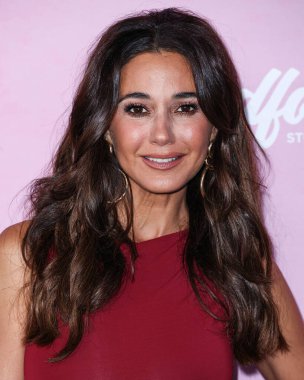 Canadian-American actress Emmanuelle Chriqui arrives at the 35th Annual EMA (Environmental Media Association) Awards Gala 2025 held at CBS Radford Studio Center on October 11, 2025 in Studio City, Los Angeles, California, United States.