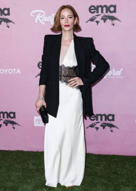 American actress, producer, and singer Jaime Ray Newman arrives at the 35th Annual EMA (Environmental Media Association) Awards Gala 2025 held at CBS Radford Studio Center on October 11, 2025 in Studio City, Los Angeles, California, United States.