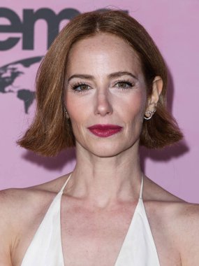 American actress, producer, and singer Jaime Ray Newman arrives at the 35th Annual EMA (Environmental Media Association) Awards Gala 2025 held at CBS Radford Studio Center on October 11, 2025 in Studio City, Los Angeles, California, United States.