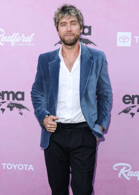 American singer, actor, producer, and former NSYNC bass singer Lance Bass arrives at the 35th Annual EMA (Environmental Media Association) Awards Gala 2025 held at CBS Radford Studio Center on October 11, 2025 in Studio City, Los Angeles, CA, USA.