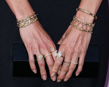 Hands of American actress, entrepreneur, and environmentalist Nikki Reed arrives at the 35th Annual EMA Awards Gala 2025 held at CBS Radford Studio Center on October 11, 2025 in Studio City, Los Angeles, California, USA.