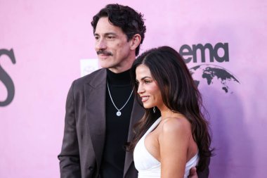 American actor and singer Steve Kazee and American actress, dancer, and former model Jenna Dewan arrive at the 35th Annual EMA Awards Gala 2025 held at CBS Radford Studio Center on October 11, 2025 in Studio City, Los Angeles, California, USA.