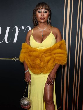 American model, actress, podcaster, and reality TV star Cynthia Bailey arrives at the 2nd Annual Gurus Awards Presented by Gurus Magazine held at Cicada Restaurant and Lounge at Oviatt Building at The Olive on October 12, 2025 in Los Angeles