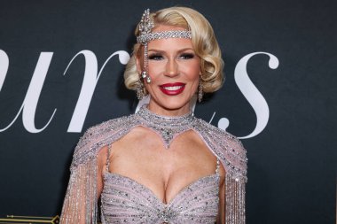 American television personality Gretchen Rossi arrives at the 2nd Annual Gurus Awards Presented by Gurus Magazine held at Cicada Restaurant and Lounge at Oviatt Building at The Olive on October 12, 2025 in Los Angeles, California, United States. 