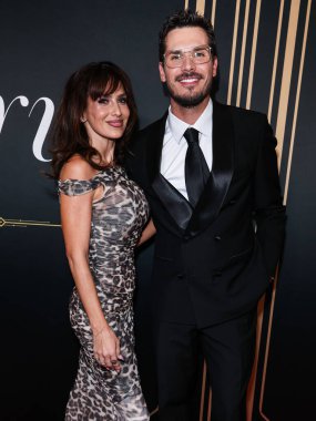 American yoga instructor, entrepreneur, podcaster, and author Hilaria Baldwin and Russian choreographer and dancer Gleb Savchenko arrive at the 2nd Annual Gurus Awards Presented by Gurus Magazine held at Cicada Restaurant 