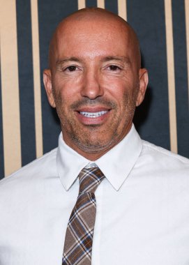 Founder and President of The Oppenheim Group Jason Oppenheim arrives at the 2nd Annual Gurus Awards Presented by Gurus Magazine held at Cicada Restaurant and Lounge at Oviatt Building at The Olive on October 12, 2025 in Los Angeles, California