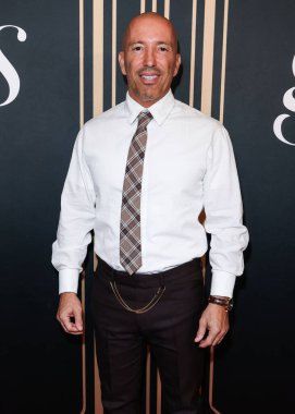Founder and President of The Oppenheim Group Jason Oppenheim arrives at the 2nd Annual Gurus Awards Presented by Gurus Magazine held at Cicada Restaurant and Lounge at Oviatt Building at The Olive on October 12, 2025 in Los Angeles, California