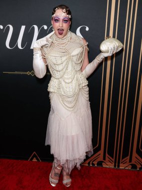 Laganja Estranja arrives at the 2nd Annual Gurus Awards Presented by Gurus Magazine held at Cicada Restaurant and Lounge at Oviatt Building at The Olive on October 12, 2025 in Los Angeles, California, United States. 