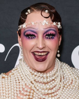 Laganja Estranja arrives at the 2nd Annual Gurus Awards Presented by Gurus Magazine held at Cicada Restaurant and Lounge at Oviatt Building at The Olive on October 12, 2025 in Los Angeles, California, United States. 