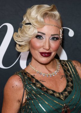 Real estate broker Mary Bonnet arrives at the 2nd Annual Gurus Awards Presented by Gurus Magazine held at Cicada Restaurant and Lounge at Oviatt Building at The Olive on October 12, 2025 in Los Angeles, California, United States. 