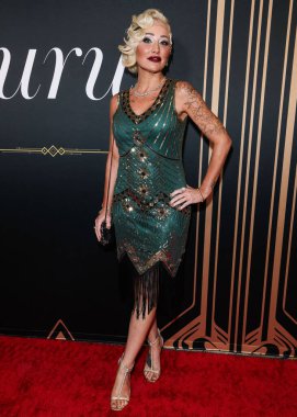 Real estate broker Mary Bonnet arrives at the 2nd Annual Gurus Awards Presented by Gurus Magazine held at Cicada Restaurant and Lounge at Oviatt Building at The Olive on October 12, 2025 in Los Angeles, California, United States. 