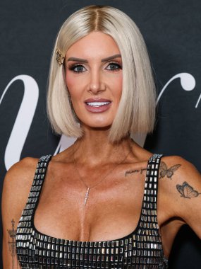 Realtor and television personality Nicole Young arrives at the 2nd Annual Gurus Awards Presented by Gurus Magazine held at Cicada Restaurant and Lounge at Oviatt Building at The Olive on October 12, 2025 in Los Angeles, California, United States. 