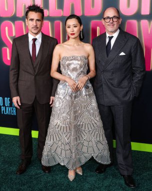Chinese-American actress and singer Fala Chen arrives at the Los Angeles Special Screening Of Netflix's 'Ballad Of A Small Player' held at The Egyptian Theatre Hollywood on October 14, 2025 in Hollywood, Los Angeles, California, United States.
