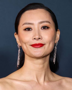 Chinese-American actress and singer Fala Chen arrives at the Los Angeles Special Screening Of Netflix's 'Ballad Of A Small Player' held at The Egyptian Theatre Hollywood on October 14, 2025 in Hollywood, Los Angeles, California, United States.