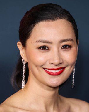 Chinese-American actress and singer Fala Chen arrives at the Los Angeles Special Screening Of Netflix's 'Ballad Of A Small Player' held at The Egyptian Theatre Hollywood on October 14, 2025 in Hollywood, Los Angeles, California, United States.