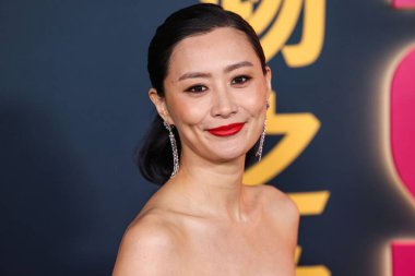 Chinese-American actress and singer Fala Chen arrives at the Los Angeles Special Screening Of Netflix's 'Ballad Of A Small Player' held at The Egyptian Theatre Hollywood on October 14, 2025 in Hollywood, Los Angeles, California, United States.