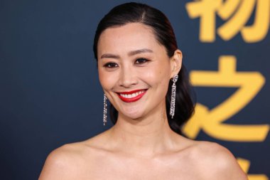 Chinese-American actress and singer Fala Chen arrives at the Los Angeles Special Screening Of Netflix's 'Ballad Of A Small Player' held at The Egyptian Theatre Hollywood on October 14, 2025 in Hollywood, Los Angeles, California, United States.