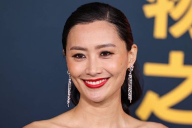 Chinese-American actress and singer Fala Chen arrives at the Los Angeles Special Screening Of Netflix's 'Ballad Of A Small Player' held at The Egyptian Theatre Hollywood on October 14, 2025 in Hollywood, Los Angeles, California, United States.