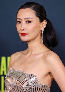Chinese-American actress and singer Fala Chen arrives at the Los Angeles Special Screening Of Netflix's 'Ballad Of A Small Player' held at The Egyptian Theatre Hollywood on October 14, 2025 in Hollywood, Los Angeles, California, United States.