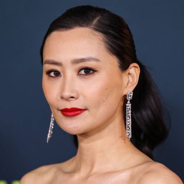 Chinese-American actress and singer Fala Chen arrives at the Los Angeles Special Screening Of Netflix's 'Ballad Of A Small Player' held at The Egyptian Theatre Hollywood on October 14, 2025 in Hollywood, Los Angeles, California, United States.