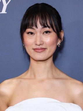 Japon aktris ve gazeteci Mari Yamamoto, 19 Ekim 2025 'te Newport Beach, Orange County, Kaliforniya, ABD' de düzenlenen 26. Yıllık Newport Sahili Film Festivali Onur ve Variety 'nin izlenecek 10 Oyuncusu' na geldi..