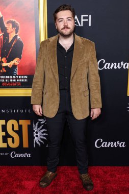 Michael Gandolfini, Canva tarafından sunulan 2025 AFI (Amerikan Film Enstitüsü) Festivali 'ne geldi - 20th Century Studios' Springsteen 'in açılış gecesi galası: Beni Hiçbir Yer' deki TCL Çin Tiyatrosu IMAX 'ta 22 Ekim 2025' de gerçekleştirildi.