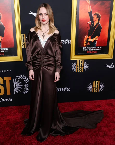 Odessa Young, Canva tarafından sunulan 2025 AFI (Amerikan Film Enstitüsü) Festivali 'ne geldi - 20. Yüzyıl Stüdyoları' nın Springsteen 'in açılış gecesi galası: TCL Çin Tiyatrosu IMAX' ta 22 Ekim 2025 'de düzenlenen 