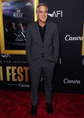 Amerikalı aktör, film yapımcısı, eylemci, insancıl George Clooney, 23 Ekim 2025 'te Hollywood, Los Angeles, Kaliforniya, ABD' de düzenlenen Netflix 'in' Jay Kelly 'sinin 2025 AFI Festivali' ne geldi..