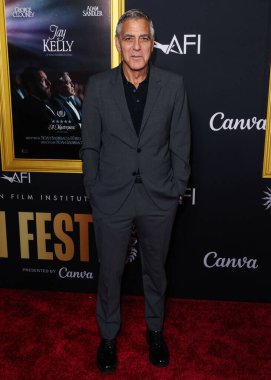 Amerikalı aktör, film yapımcısı, eylemci, insancıl George Clooney, 23 Ekim 2025 'te Hollywood, Los Angeles, Kaliforniya, ABD' de düzenlenen Netflix 'in' Jay Kelly 'sinin 2025 AFI Festivali' ne geldi..