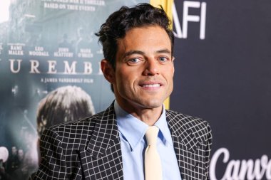 Amerikalı aktör Rami Malek, Canva tarafından sunulan 2025 AFI (Amerikan Film Enstitüsü) Festivali 'ne 24 Ekim 2025' te Hollywood, Los Angeles, Kaliforniya 'da bulunan TCL Çin Tiyatrosu IMAX' te düzenlenen Sony Pictures Classics 'in' Nuremberg galasına geldi.     