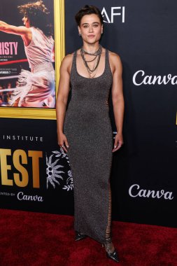 Amerikalı aktris Katy M. O 'Brian, 25 Ekim 2025' te Hollywood, Los Angeles, Kaliforniya, ABD 'deki TCL Çin Tiyatrosu IMAX' ta düzenlenen Canva - Black Bear 'ın' Christy 'adlı filminin galasını sunan 2025 AFI (Amerikan Film Enstitüsü) festivaline geldi.