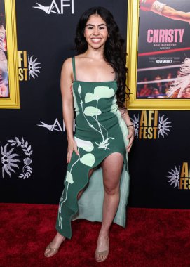 Natalie Loureda, 25 Ekim 2025 'te Hollywood, Los Angeles, Kaliforniya, ABD' de düzenlenen TCL Çin Tiyatrosu IMAX 'te düzenlenen 2025 AFI (Amerikan Film Enstitüsü) Festivali' nde Canva Sunar - Black Bear 'ın' Christy 'sinin galası.