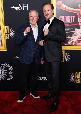 Steven Foster ve oğlu Ben Foster, 25 Ekim 2025 'te TCL Çin Tiyatrosu IMAX' te düzenlenen Canva - Black Bear 'ın' Christy 'adlı filminin prömiyeri olan 2025 AFI (Amerikan Film Enstitüsü) Festivali' ne geldiler.