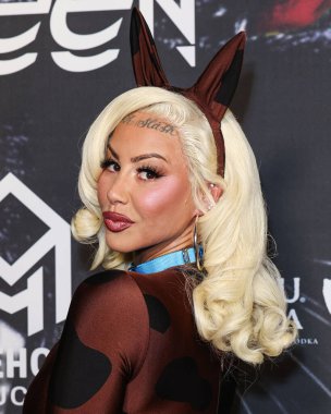 Amerikalı model ve TV kişisi Amber Rose, 25 Ekim 2025 'te ABD' nin Kaliforniya eyaletinin Los Angeles kentinde düzenlenen 6.. 