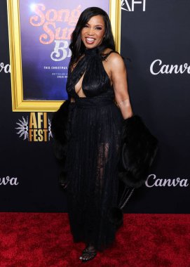 Elise Neal, 26 Ekim 2025 'te Hollywood, Los Angeles, Kaliforniya' da bulunan TCL Çin Tiyatrosu IMAX 'te düzenlenen Odak Özelliklerinin' Song Sung Blue 'galasının kapanış gecesi olan Canva tarafından sunulan 2025 AFI (Amerikan Film Enstitüsü) festivaline geldi.