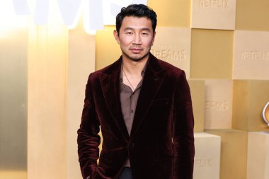 Kanadalı aktör, dublör, yazar ve avukat Simu Liu, Netflix 'in 28 Ekim 2025' te Hollywood 'da düzenlenen 