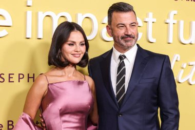 Selena Gomez ve Jimmy Kimmel, 29 Ekim 2025 'te Hollywood, Los Angeles, Kaliforniya, ABD' de Nya Gomez stüdyolarında düzenlenen Selena Gomez 'in ev sahipliğinde düzenlenen 3..         
