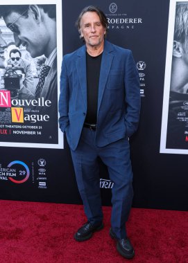 Austin Film Topluluğu 'nun Amerikalı film yapımcısı ve sanat yönetmeni Richard Linklater, DGA Tiyatro Kompleksi' nde düzenlenen Netflix 'in' Nouvelle Vague 'adlı filminin 2025 Amerikan Film Festivali' ne geldi. 