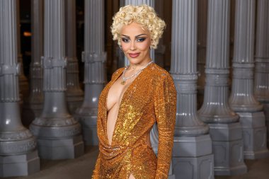 Gucci ve Jacob & Co. High Jewelry giyen Doja Cat, 1 Kasım 2025 tarihinde Los Angeles County Museum of Art, Miracle Mile, Los Angeles, Kaliforniya, ABD 'de düzenlenen 14. yıllık LACMA Sanat ve Film Galası 2025' e geldi.