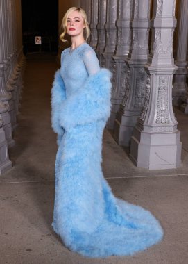 Gucci 'yi giyen Elle Fanning, 1 Kasım 2025' te Los Angeles İlçe Sanat Müzesi 'nde düzenlenen 14. Geleneksel LACMA Sanat + Film Galası 2025' e geliyor..