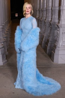 Gucci 'yi giyen Elle Fanning, 1 Kasım 2025' te Los Angeles İlçe Sanat Müzesi 'nde düzenlenen 14. Geleneksel LACMA Sanat + Film Galası 2025' e geliyor..