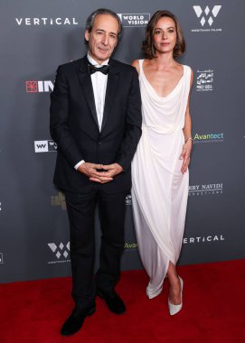 Film bestecisi Alexandre Desplat ve kızı / Fransız aktris Antonia Desplat, Los Angeles Vertical Entertainment 'in 