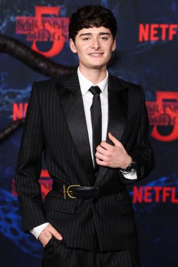 Balmain ve Hublot saati giyen Noah Schnapp, Netflix 'in 