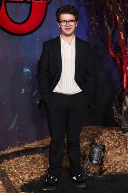 Amerikalı aktör ve şarkıcı Gaten Matarazzo Netflix FYSEE: The Fall Edit - 'Stranger Things' Sezon 5 FYC (Düşünceleriniz İçin) Netflix Tudum Theater 'da 8 Kasım 2025' de Hollywood, Los Angeles, Kaliforniya 'da düzenlenen etkinliğe geldi.