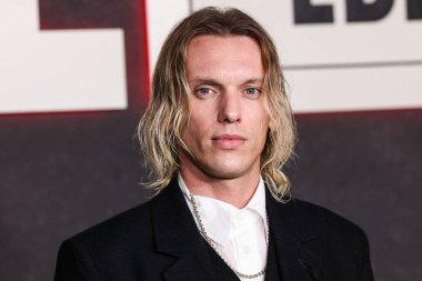 İngiliz aktör ve şarkıcı Jamie Campbell Bower Netflix FYSEE: The Fall Edit - 'Stranger Things' Sezon 5 FYC (Düşünceleriniz İçin) etkinliği 8 Kasım 2025 tarihinde Hollywood, Los Angeles, Kaliforniya 'da Netflix Tudum Theater' da gerçekleştirildi.