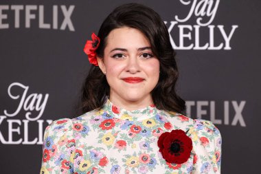 Amerikalı aktris Grace Edwards, Netflix 'in 11 Kasım 2025' te Hollywood 'da düzenlenen' Jay Kelly 'nin Los Angeles Premiere' ine geldi..  