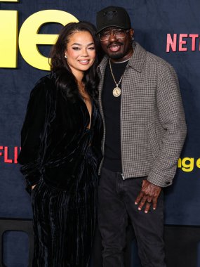 Dannella Lane ve erkek arkadaşı / Amerikalı aktör, stand-up komedyeni ve seslendirme oyuncusu Lil Rel Howery (Milton Howery Jr.), Netflix 'in 12 Kasım 2025' de Hollywood 'daki Netflix Tudum Tiyatrosu' nda düzenlenen 